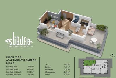 Duplex 3 camere The Suburb Buftea - 23