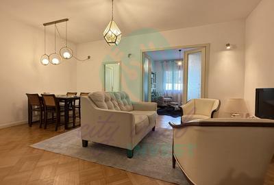 Apartament cu 3 camere semidecomandat, mobilat în Dorobanți