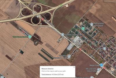 Teren Construcții extravilan de 500 mp, în Frumușani