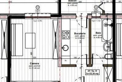 Apartament semifinisat cu parcare inclusă, Apahida. - 6