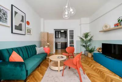 Apartament cu 2 camere decomandat, mobilat în P-ța Rosetti