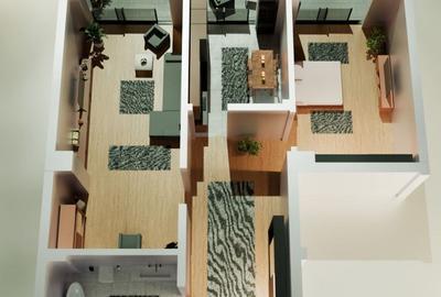 Tomis Nord -Vanzare apartament decomandat cu 2 camere,  bloc nou. - 6