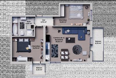 Comision 0%! Apartament 2 camere decomandat Calea Surii Mici - 8