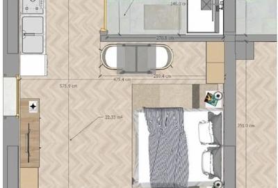 Studio mobilat - Ansamblul Rezidential Icon Studios - 5