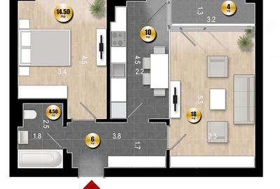 NOU Dotari Premium Ap 2 Camere Incalzire In Pardoseala Nou Rahova - 7