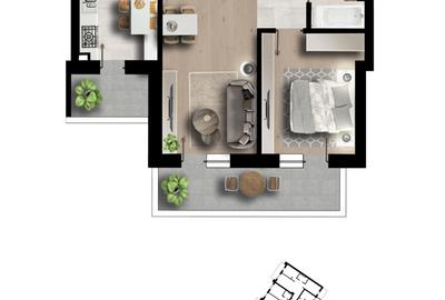 Apartamente 2 camere cu terasă în Militari – Direct de la dezvoltator, lângă met - 3