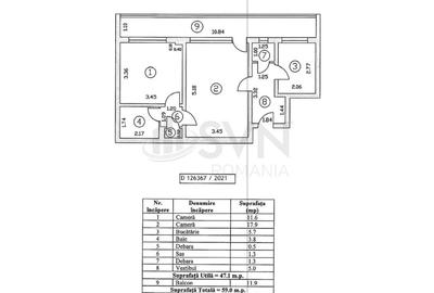 REA1027045 2 Camere I Mobilat I Metrou 1 Mai - 10