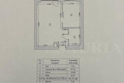 Studio dublu | Luxuria Residence | Etaj 2 | Mobilat & utilat | 51 mp - 11