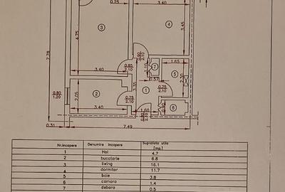 NORD Cameliei, cub , 2 cam,balc.6m, decomandat 4/4 la 37900 euro