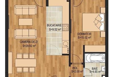 APARTAMENT 2 CAMERE IN TRACTORUL, LA 50 M DE CORESI MALL - 2