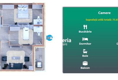 Apartament 3 camere Copou, complex rezidential nou! Comision 0% - 2
