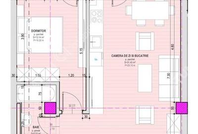 Apartament cu 2 camere finisat la cheie etaj 2 zona Brana din Selimbar - 6
