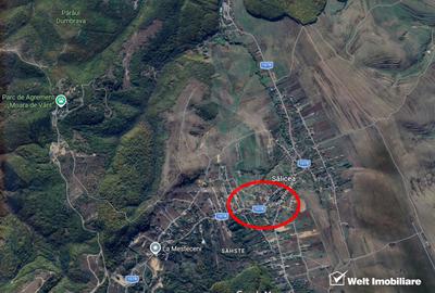 Salicea – teren intravilan 920 mp, front 28 m la doua strazi, utilitati - 2