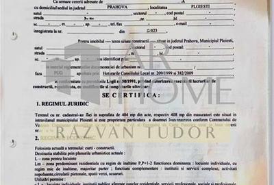 Teren intravilan 406m2 , Ploiesti , zona UPG - 5