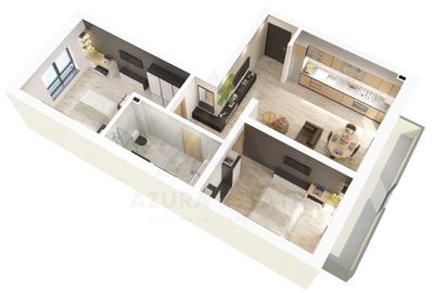 Apartament premium 61.2 mp utili 3 camere balcon 7.8 mp pe Dna Stanca - 8