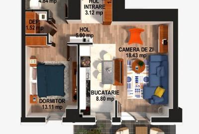 2 camere Moghioroș Residence | Mobilat & Utilat | Parcare subterana | Etaj 2 - 11