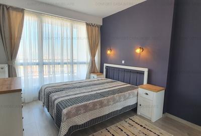 Apartament cu 3 camere semidecomandat, mobilat în Pipera