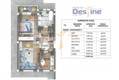 Apartamente noi Visan, COMISION 0%, predare mai 2026, pret 1.350 € + TVA - 6