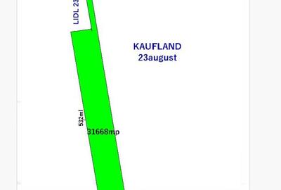 Teren intravilan 31668mp,acces din DJ -str 23 august - 2
