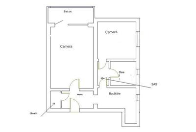 Semicentral etaj 3 apartament 2 camere stare foarte buna. - 10
