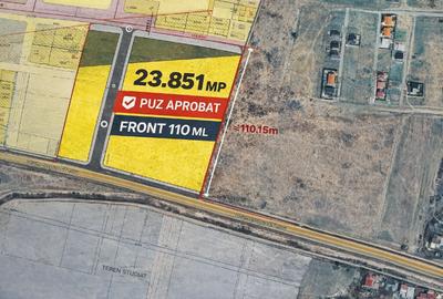 Oportunitate dezvoltare -Teren 23.851 mp cu PUZ – Giroc – front 110 ml - 1