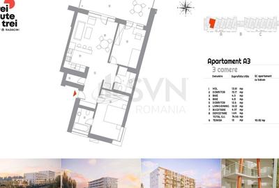 REA1026691 Apartament 3 camere Spatios - Finisaje premium - Vedere Lac - 18