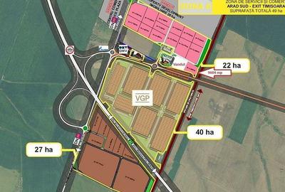 Teren Industrial Arad 9604 mp Autostrada A1 Centura Arad Sud Est, DN69 - 1