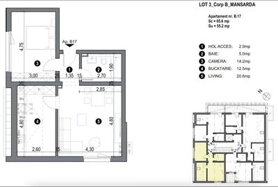 Apartment bloc nou cu lift si loc de parcare inclus - 3