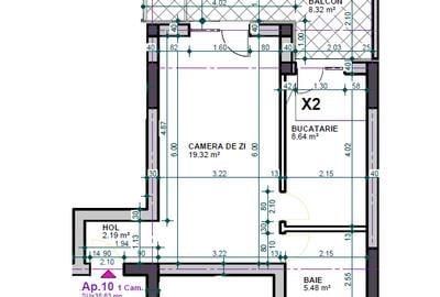 Bloc Nou - Apartament Garsoniera 750m Metrou N.Teclu