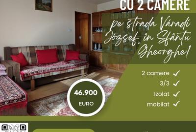 De vânzare apartament cu 2 camere, pe strada Váradi József, în Sfântu Gheorghe!