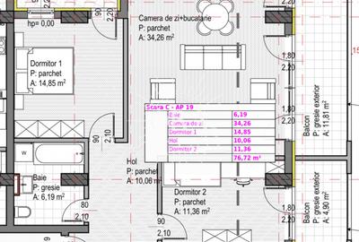 APARTAMENT 3 CAMERE SEMIFINISAT DE VANZARE | SOPORULUI IULIUS MALL | BLOC NOU - 1