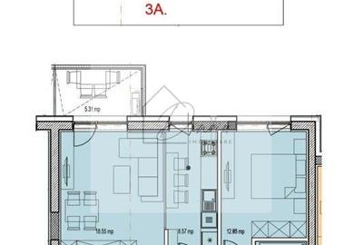 Apartament cu 2 camere decomandat în Aviației