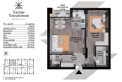 TRANSILVANIA RESIDENCE- CARTIER TRANSILVANIA, APARTAMENT 2 CAMERE - 15