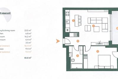 Proprietar 2 camere cu loc parcare The Ivy Baneasa - 7