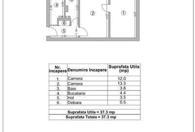 Apartament 2 camere Inel 2  68000 euro - 12