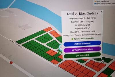 RARITATE! Teren 450 mp cu VEDERE la Lacul Păsărea, Doar 22.689 Eur + TVA 19% - 1