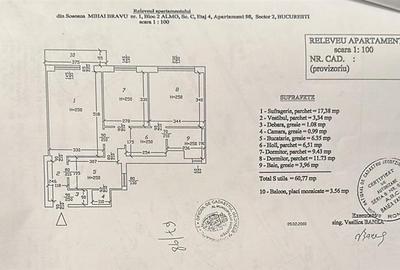 Apartament cu 3 camere circular în Obor