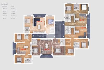 Apartament 3 camere bloc nou | Etaj 1|  Zona Titulescu - 9