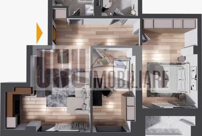 Apartament cu 3 camere decomandat în Nicolina