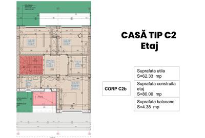 Casă tip duplex , curte proprie - Str. Astrelor - Popești Leordeni - 7