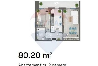 VANZARE Apartament cu 2 camere in zona Pipera Nobel Art Apartaments - 14