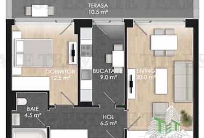 Apartament cu 2 camere de vanzare intr-un complex cu piscina /parc/ Sector 1/ No - 9