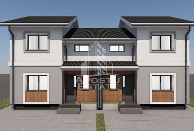 Jumatate de duplex,4 camere si 2 bai,Giarmata la stadiul de proiect - 1