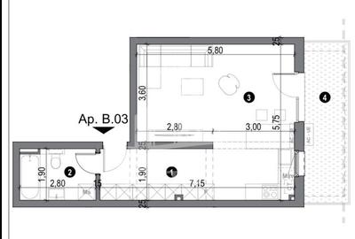 Apartament 1 camera, parcare, gradina, zona Freidorf, Timisoara - 2