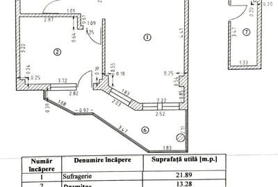 Primo, doua camere decomandat etaj 1 - 8