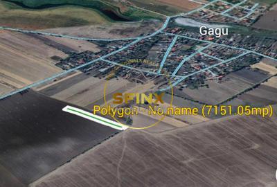 Teren extravilan de vanzare – Moara Vlasiei, Gagu, Ilfov – 7.151 mp - 2