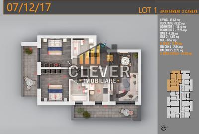 Apartament cu 3 camere, decomandat, 95.06 mp, cu centrala termica, si aproape de metro.