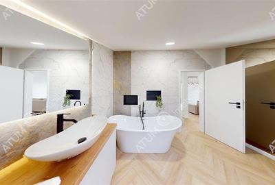 Penthouse 5 camere 3 bai parcare mobilat complet Turnisor Sibiu - 17