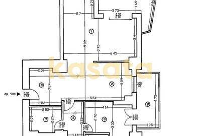 Apartament cu 3 camere semidecomandat în Barbu Văcărescu