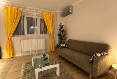 Apartament cu 2 camere semidecomandat, mobilat în Tineretului
